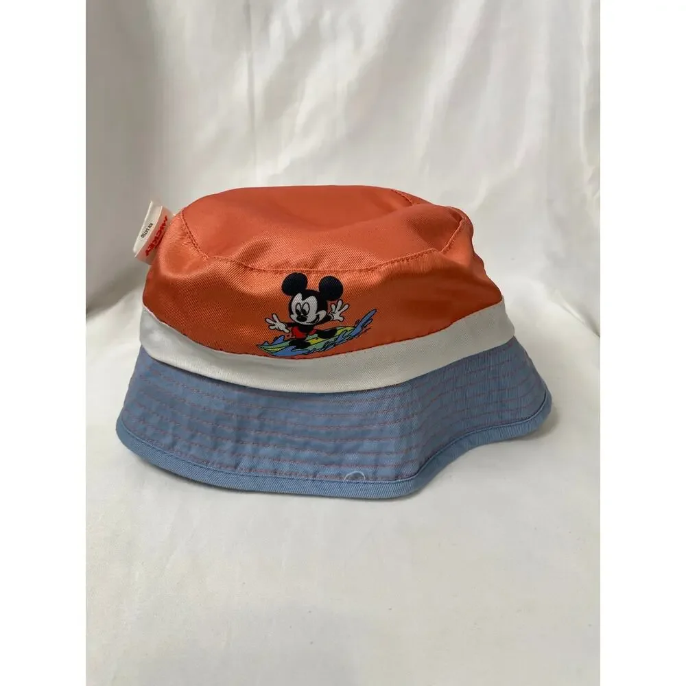 Disney Mickey Junior Reversible Bucket Hat Blue Orange for Toddler